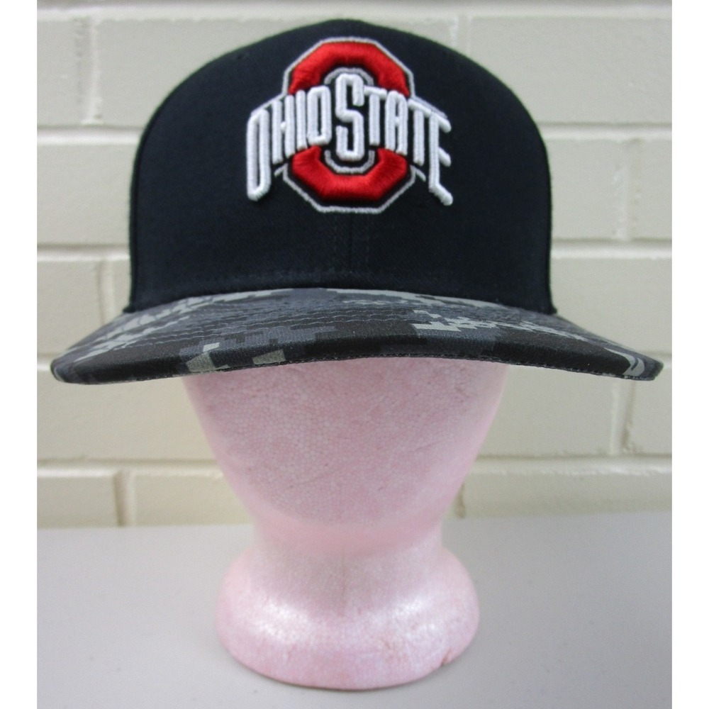 NIKE TRUE Digital High Camo Hat Cap Ohio State Buckeyes Men's (M/L) Dri Fit